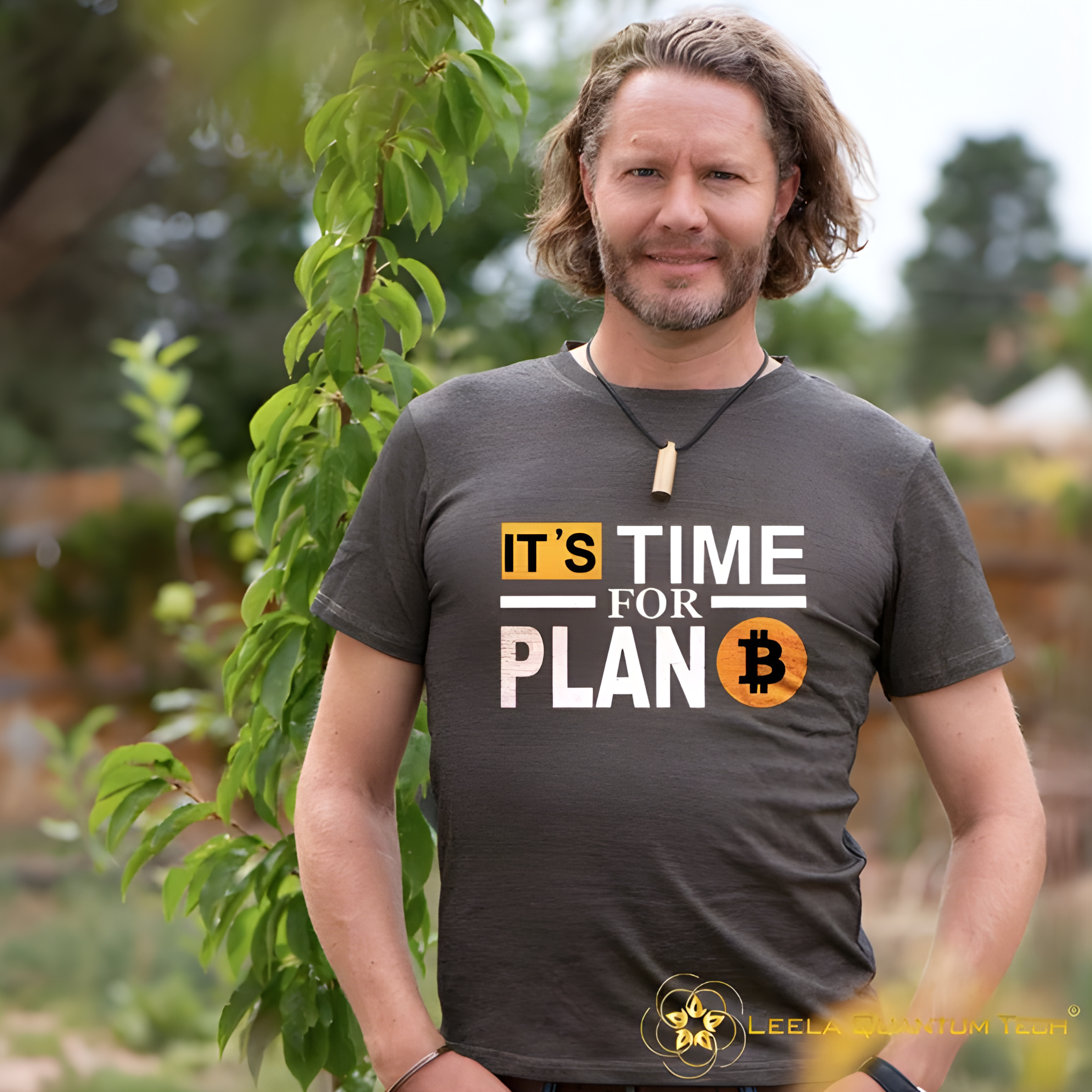 Leela Quantum Silver T-Shirt (Bitcoin Edition) - Image 2