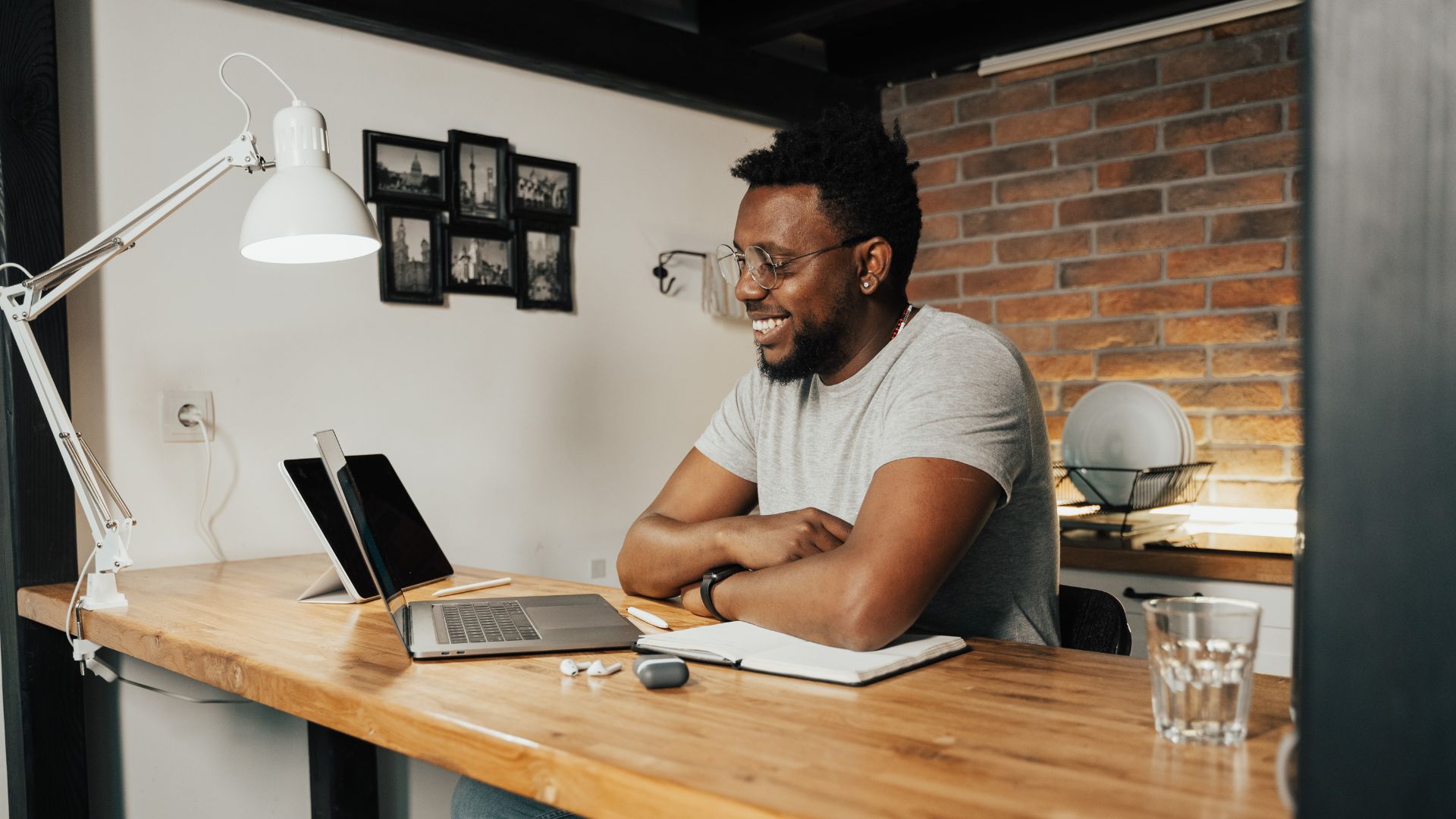 Man Working From Home