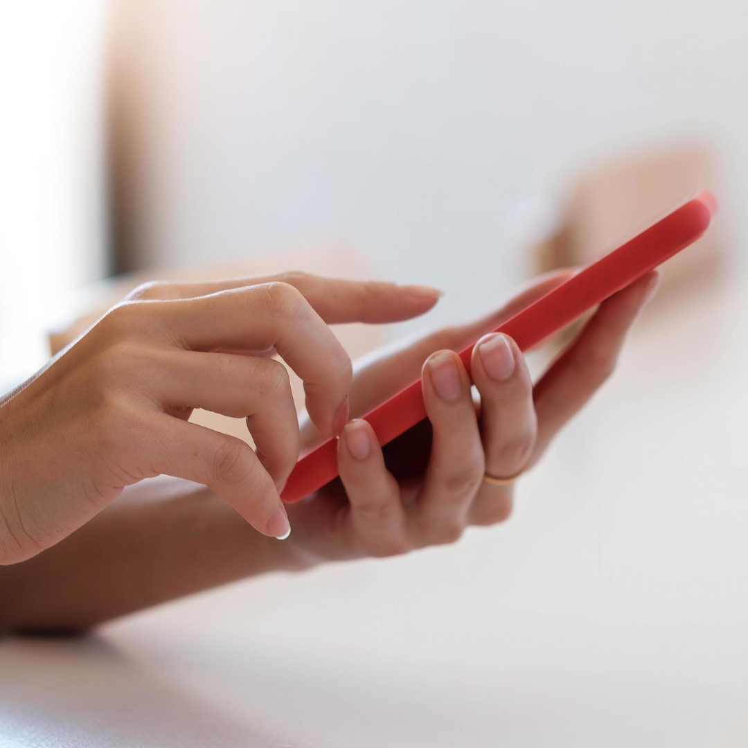 Close up Woman Holding Smartphone, Typing Message, Texting, Chat