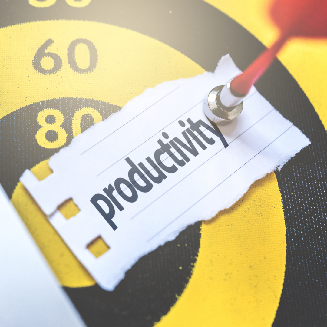 an image of the word productivity in a piece of paper