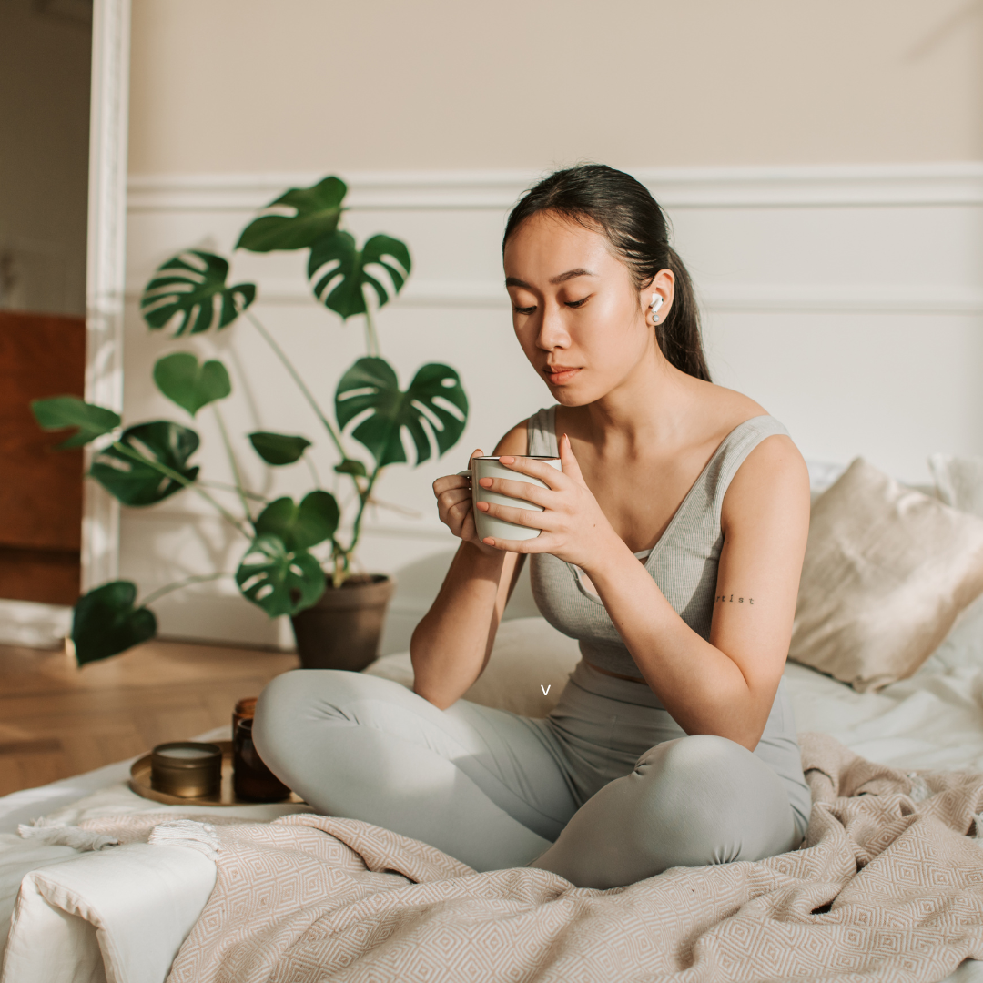 Woman Drinking a Cup of Tea