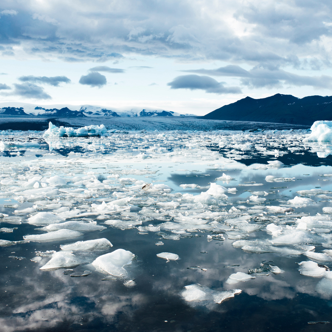 Aerial Photography of Body of Water With Ice