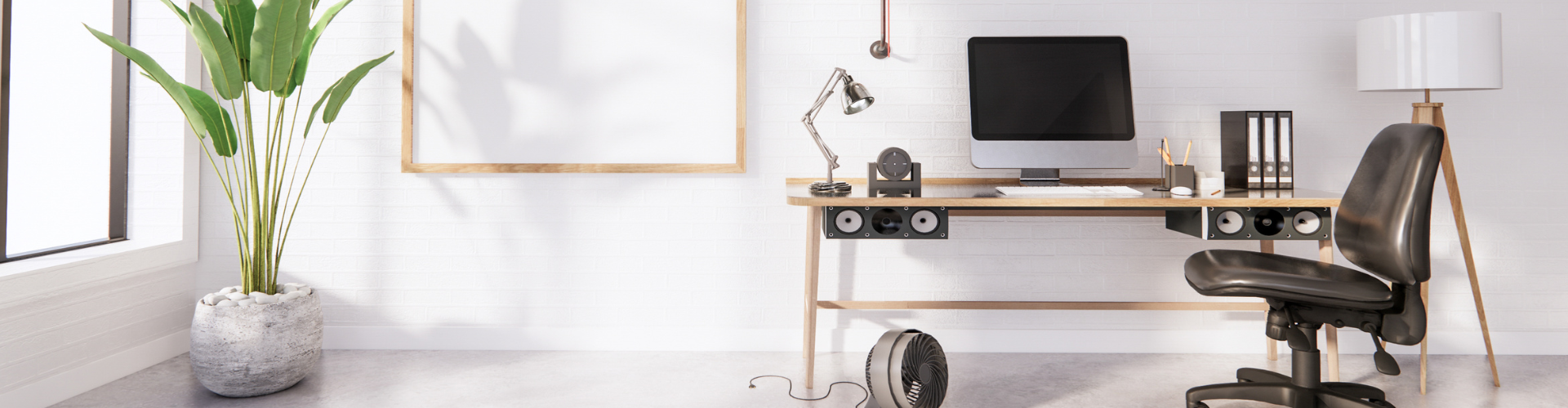 An Interior of an Office with Office Tools