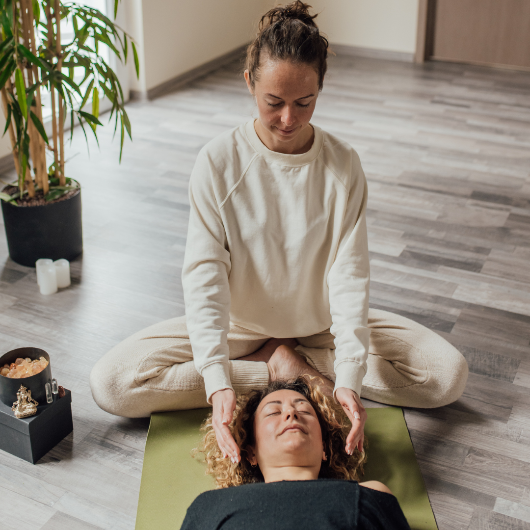 A Healer Giving Alternative Healing to Patient