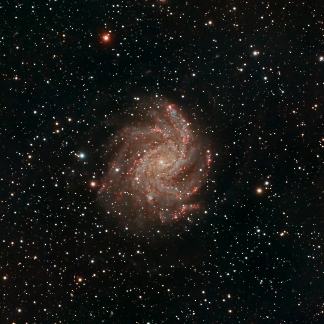 Telescope Photo of NGC 6946 Galaxy