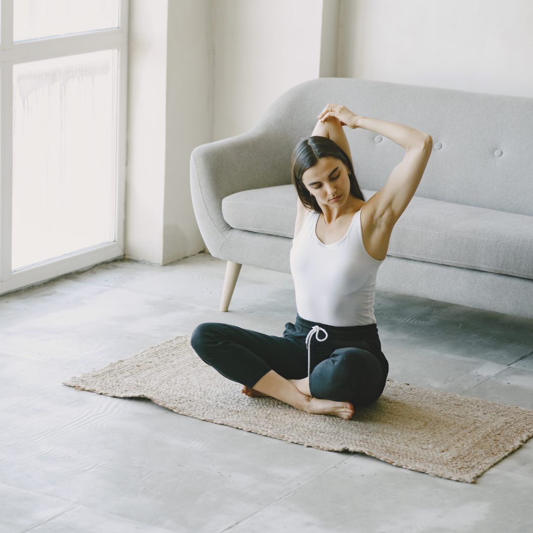 Woman Exercising at Home