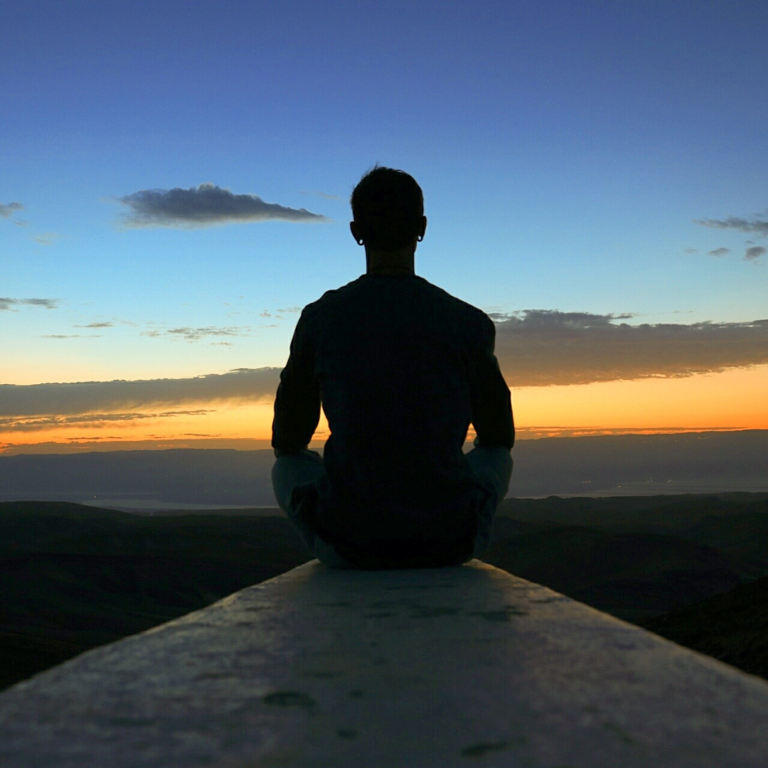 A Man on A Concrete Looking at Horizon