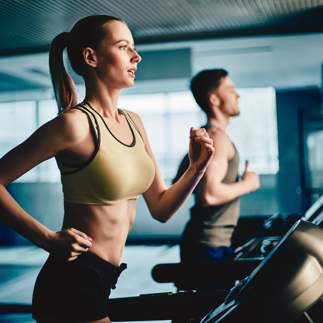 Workout on treadmill