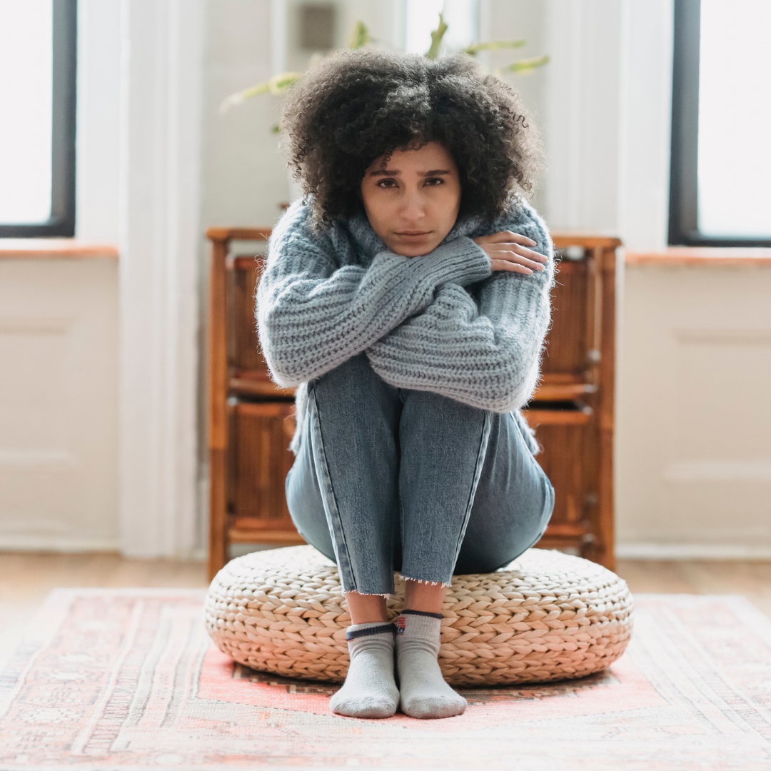 Sad Women Sitting