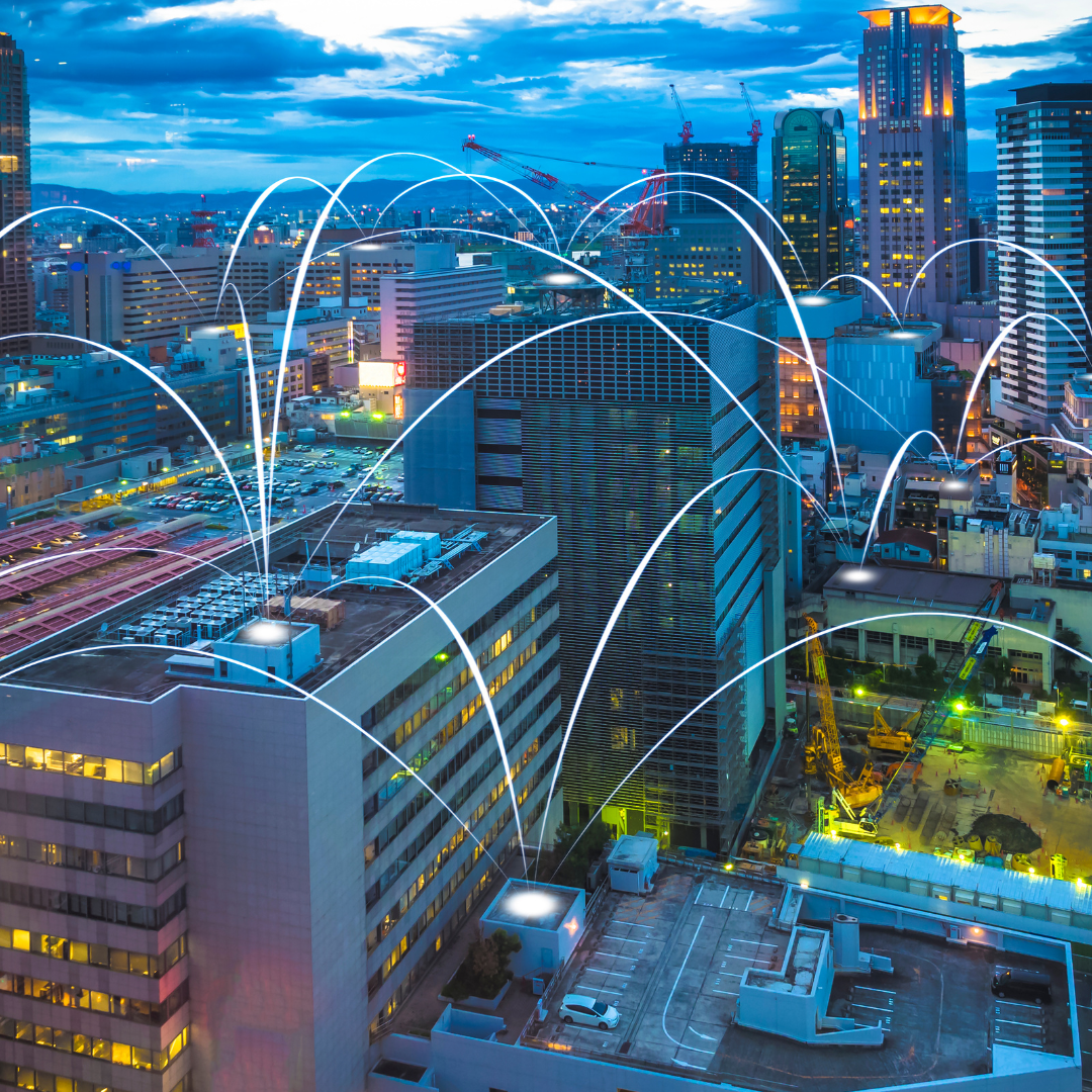 Futuristic Osaka electromagnetic signals