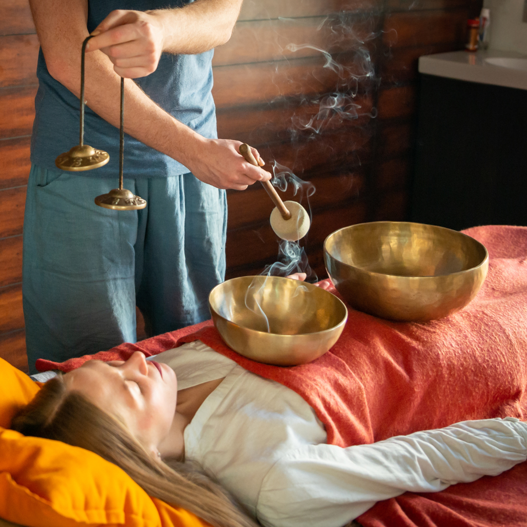 Tibetan Singing Bowls in Sound Therapy in Spa Center